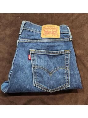 Levi's Flex 511 Slim Stretch Modern Fit Men's Jeans Size 32x32, Dark Blue Denim